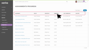 Filters menu open with the filters "Students with assessment results" and "Students without assessment results" selected